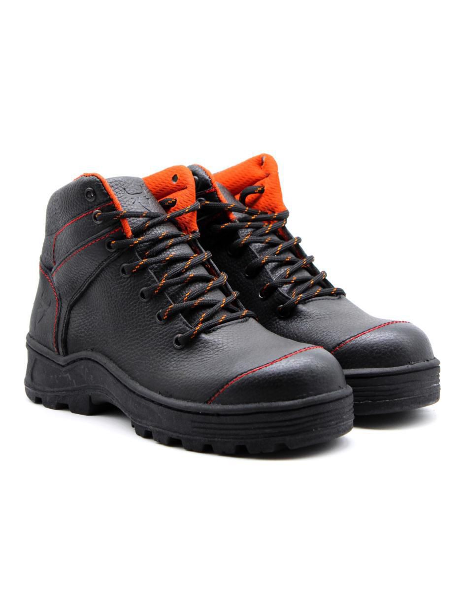 Bota industrial de cuero y tela 2