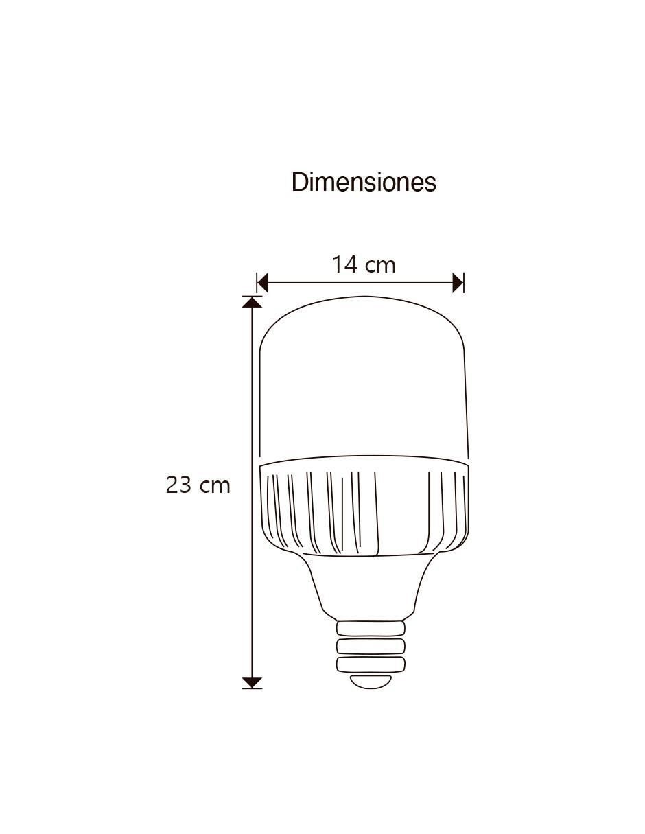Foco LED 50 W de consumo 350 W de iluminación 97 lúmenes 5