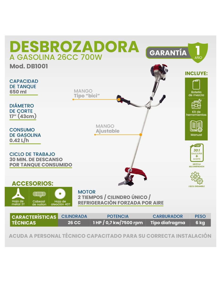 Desbrozadora a gasolina de hilo o cuchilla DB1001 7