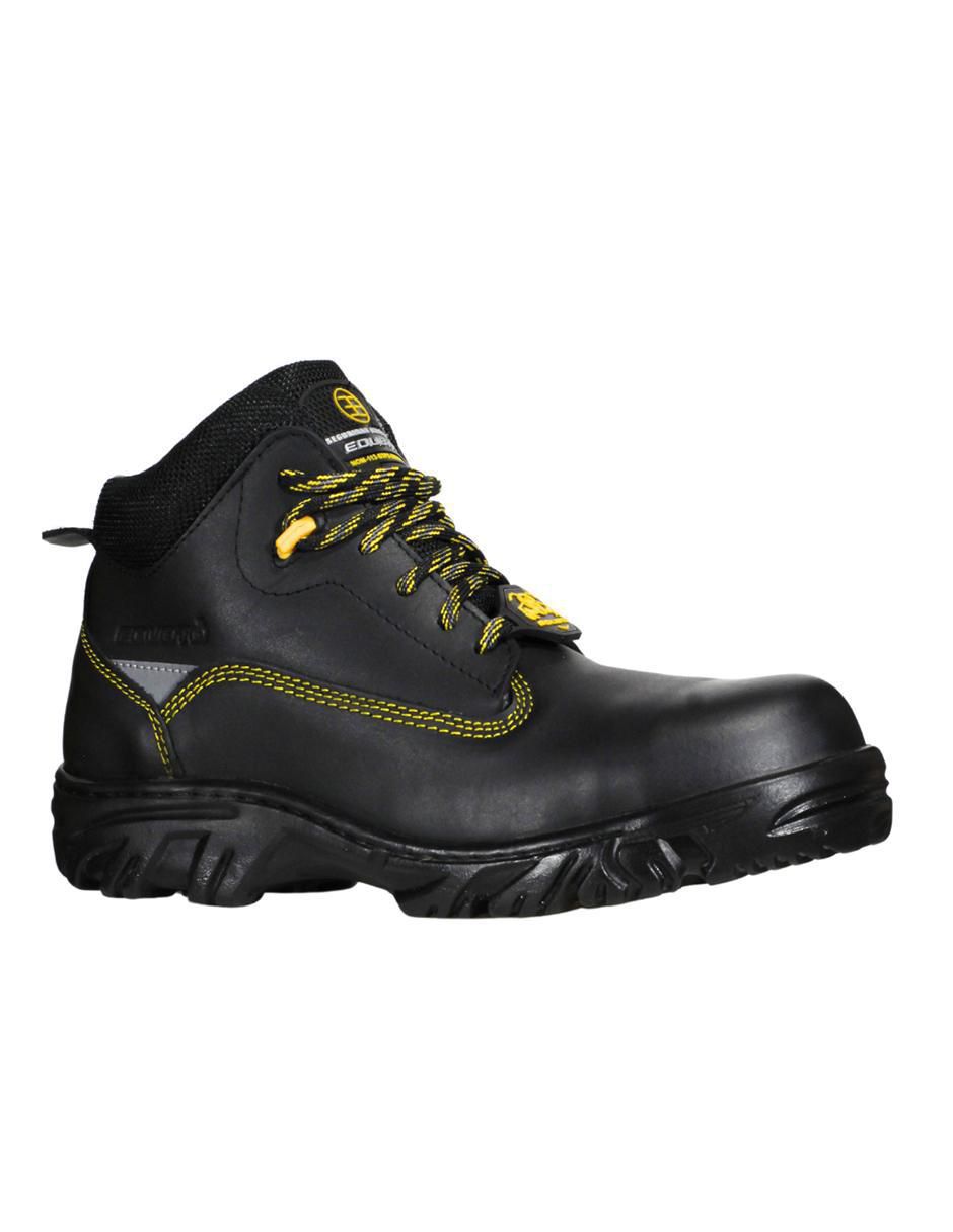 Bota industrial de cuero y piel