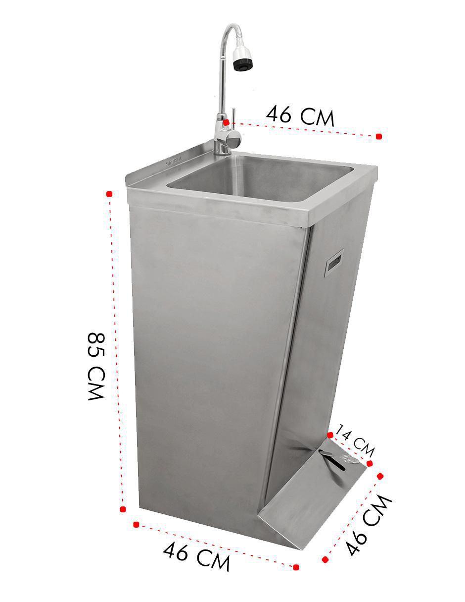 Lavabo libre instalación 8