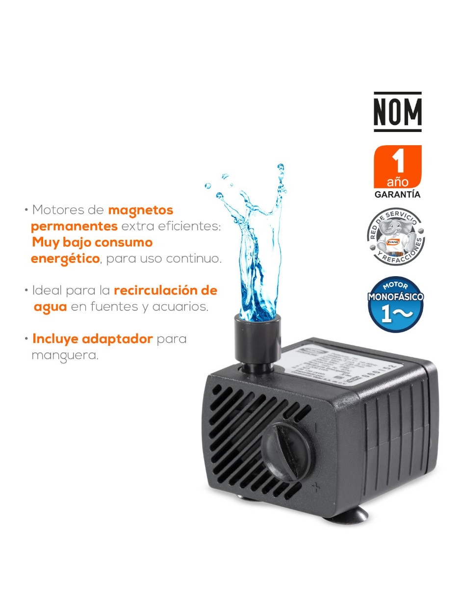 Bomba de agua fuente de ornato 1/6 hp 4