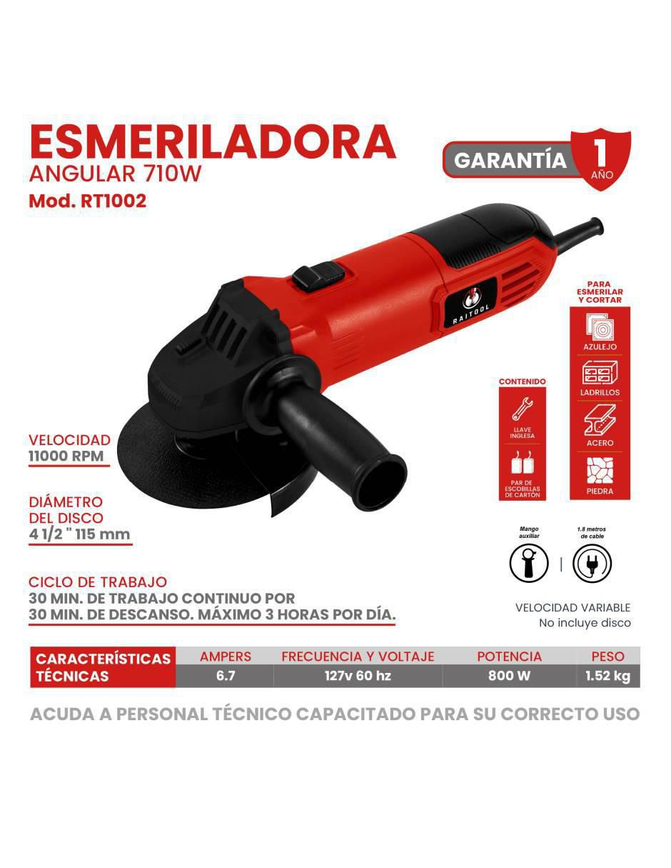 Taladro y esmeril RT-0102 de 127 V 3