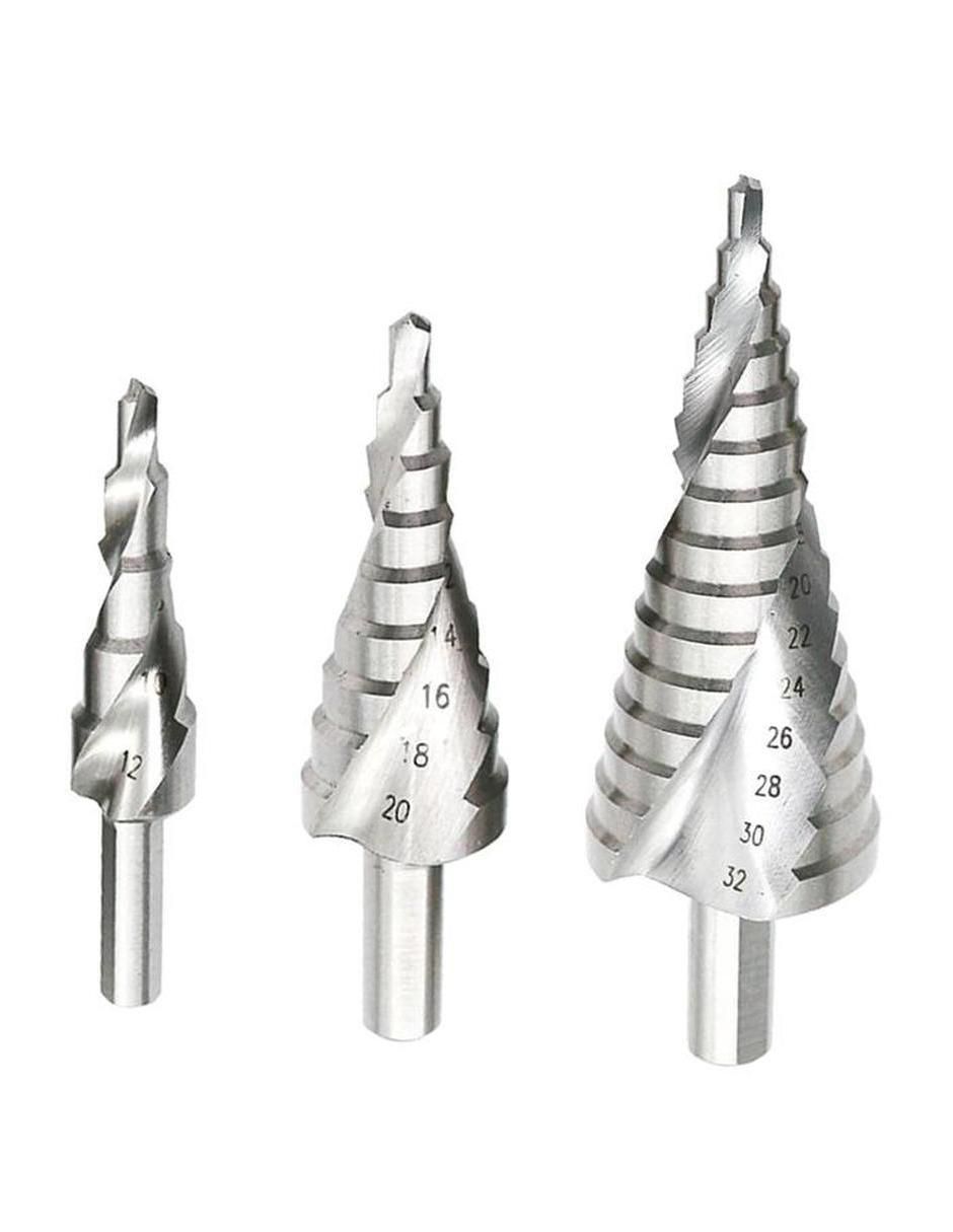 Broca multimateriales con 3 piezas