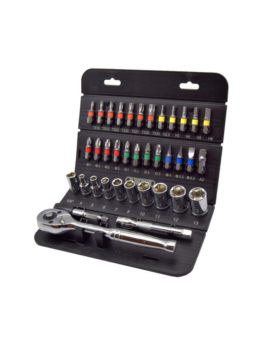 Juego de dados KN 1000-37s 37 piezas