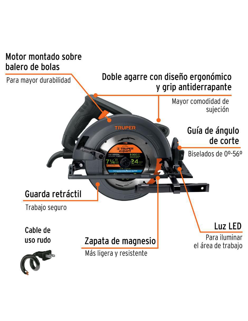 Sierra circular 1800 W 2