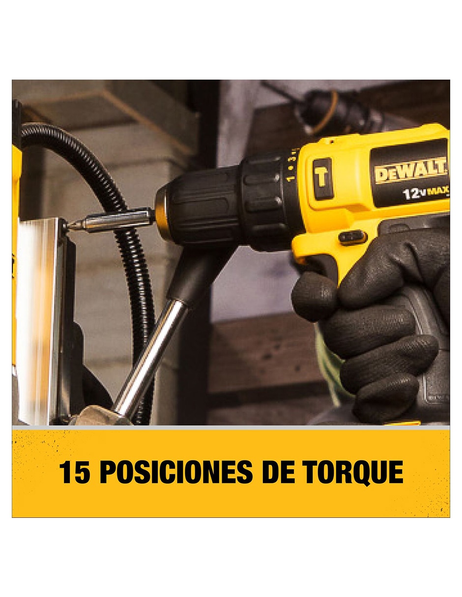 Set taladro atornillador inalámbrico DCD716D2-B3 de 10.8 V 5