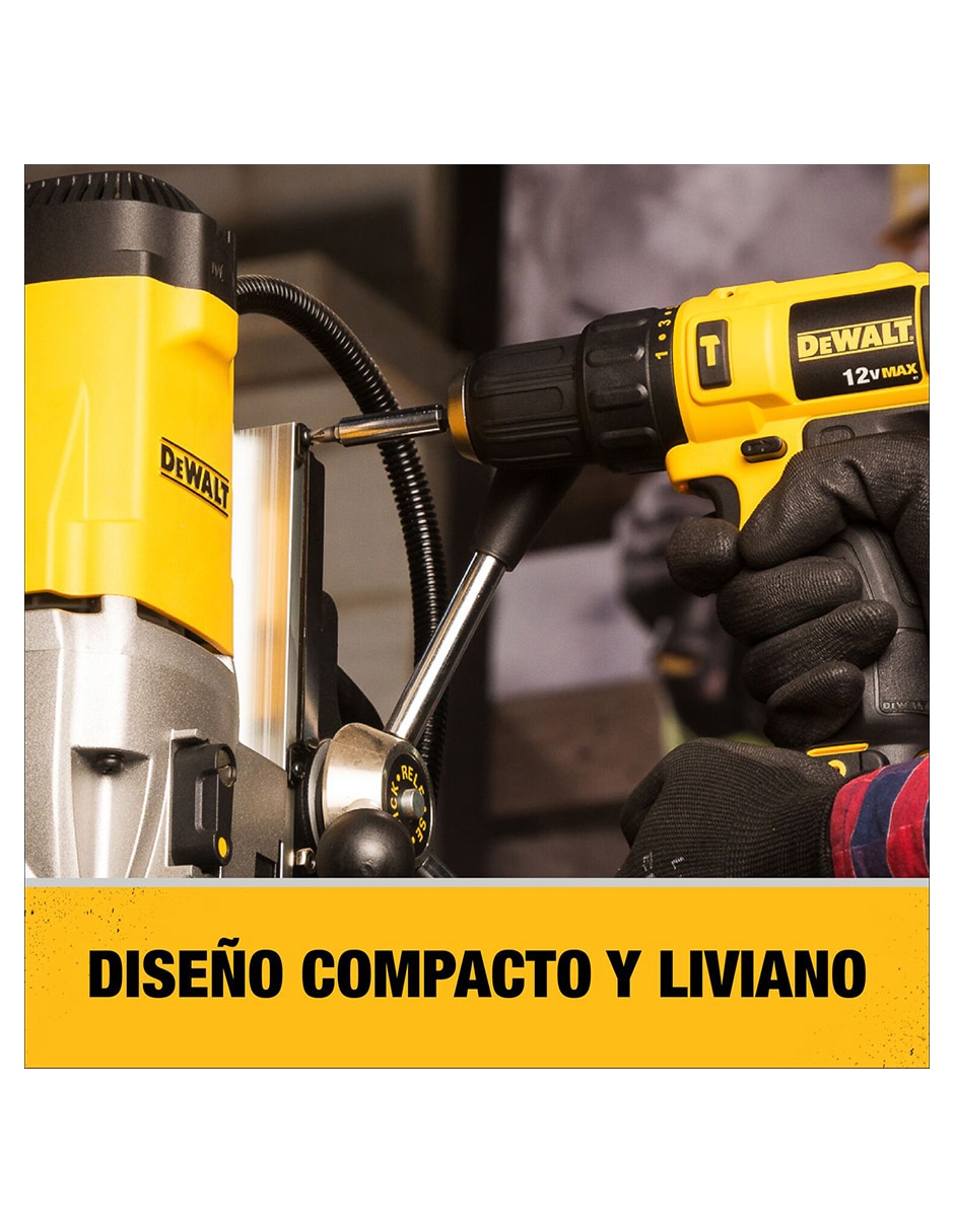 Set taladro atornillador inalámbrico DCD716D2-B3 de 10.8 V 6