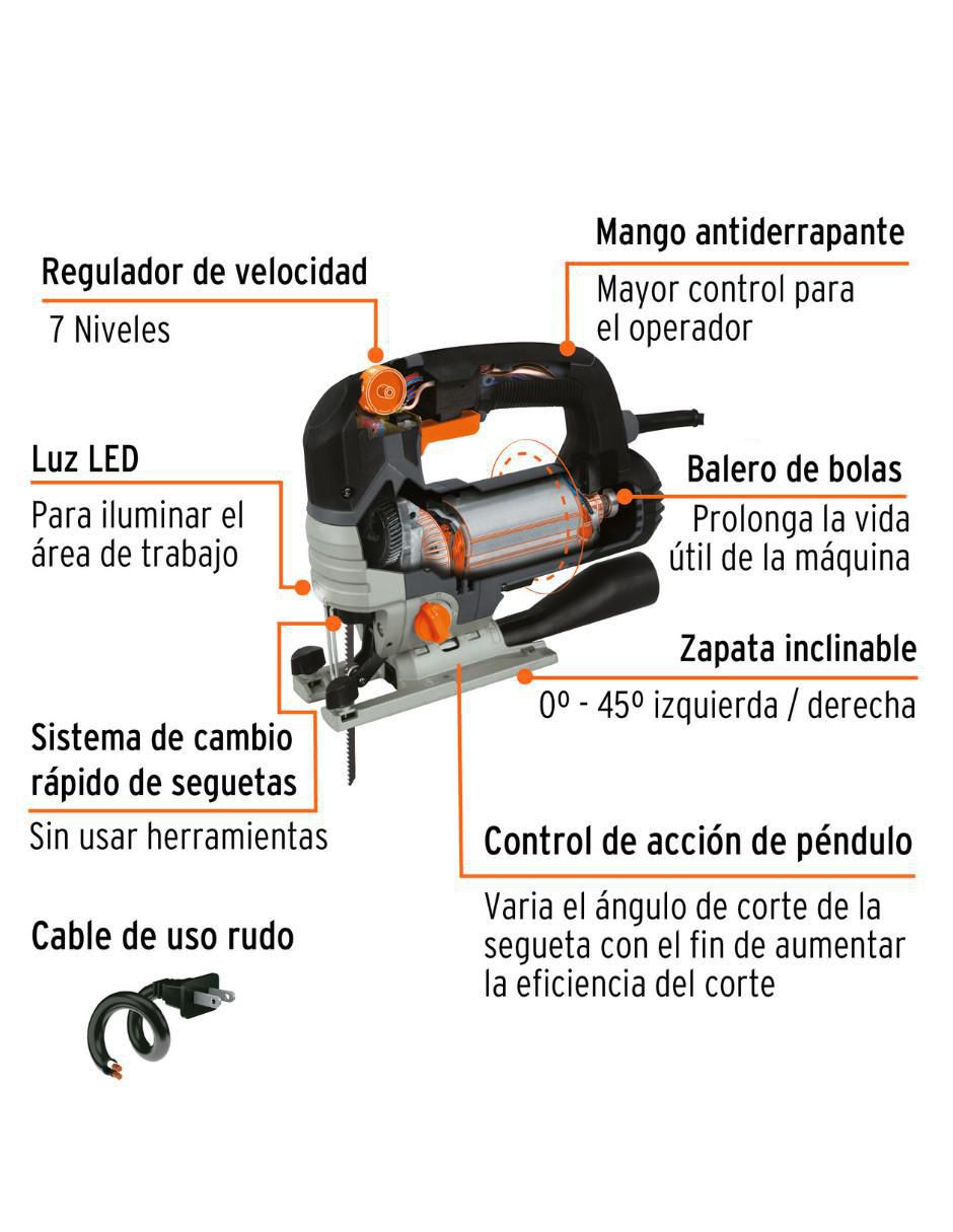 Sierra caladora industrial 750 W 2