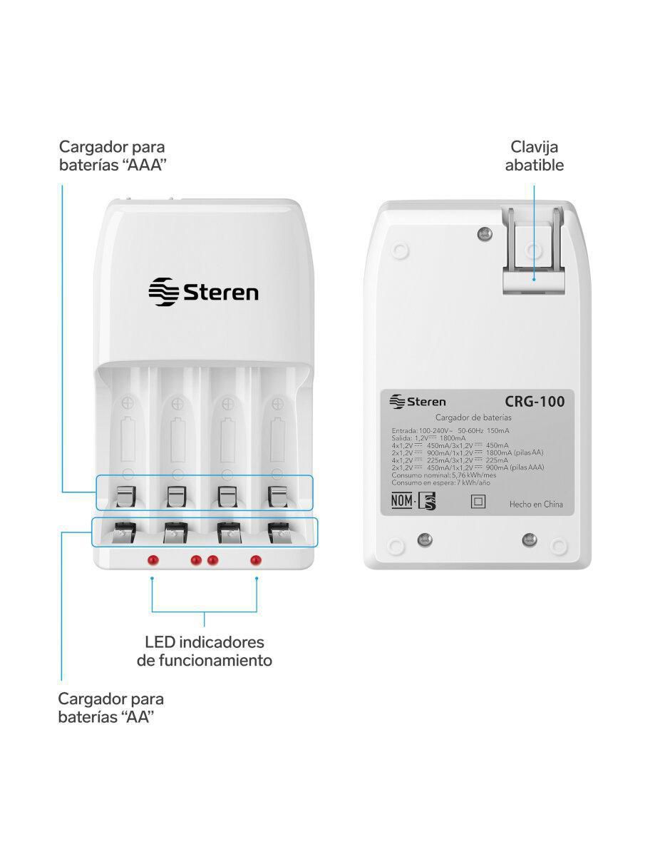 Cargador de pilas CRG-100 5