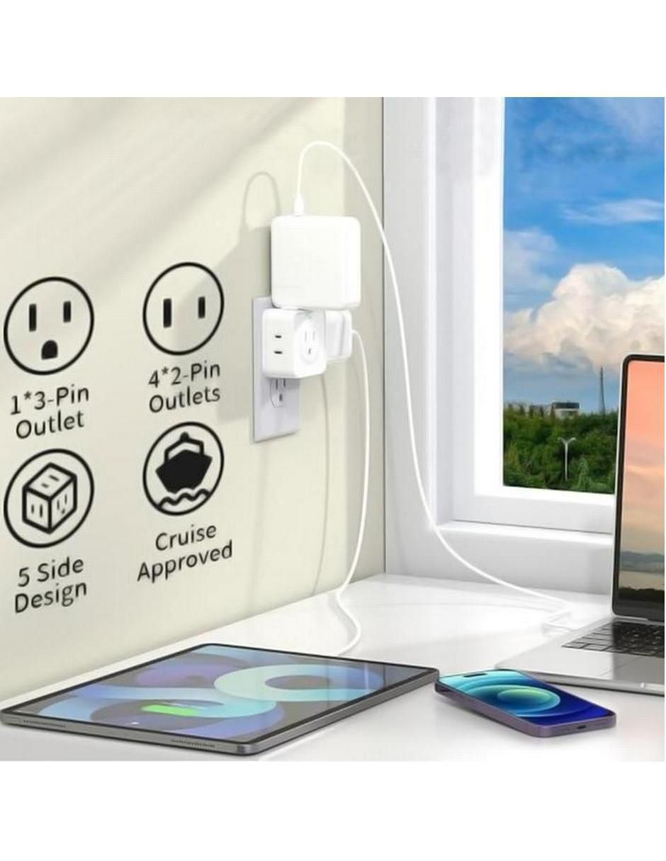 Multicontacto Cubiccharge de 5 contactos 5