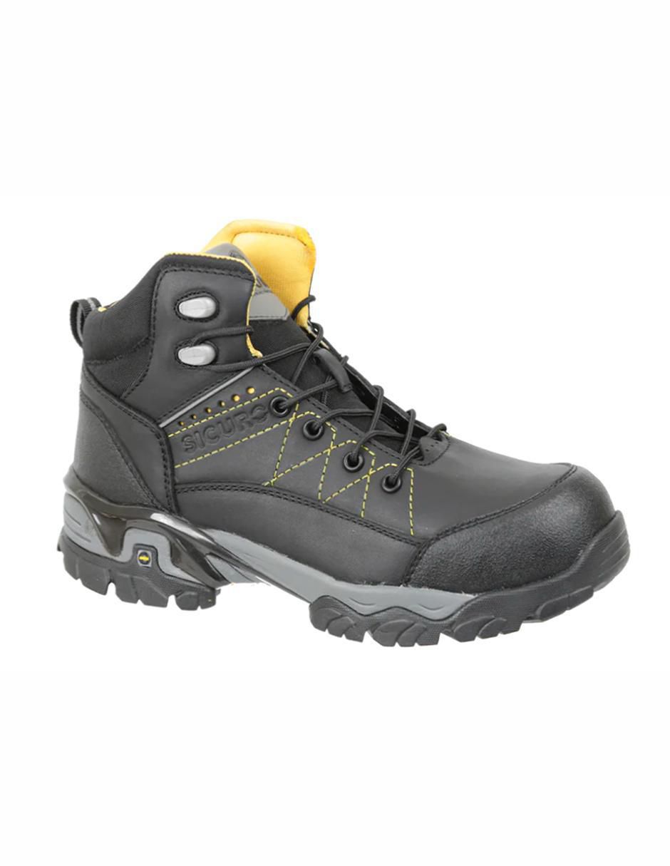 Bota industrial de cuero y tela Bota industrial de cuero y tela