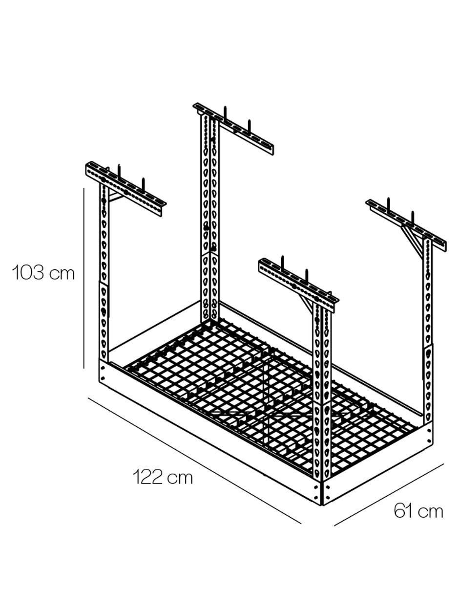 Estante de acero Overhead Rack 6