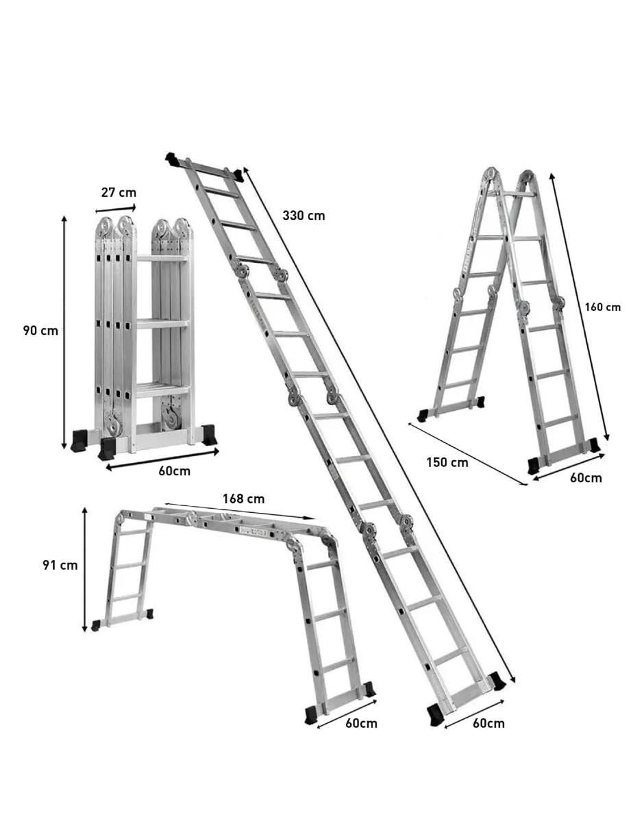 Escalera multipropósito de aluminio 6