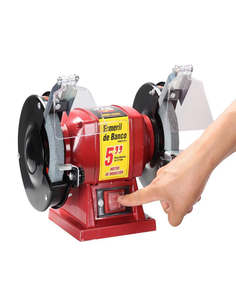 Esmeril de banco disco 110-220 v 4