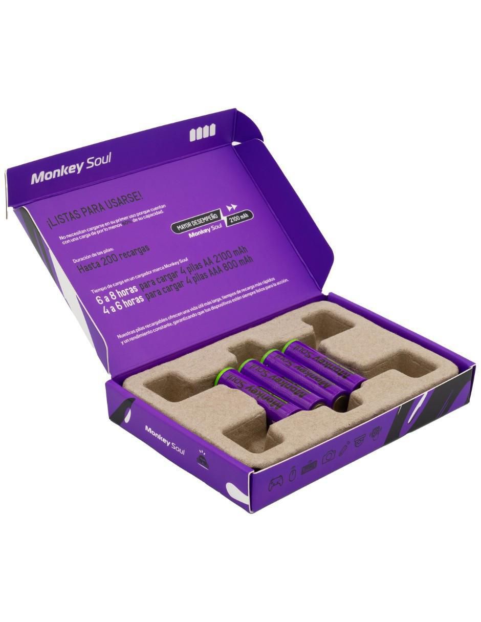 Paquete de pilas AA níquel-metal hidruro (nimh) 1.2 v 7