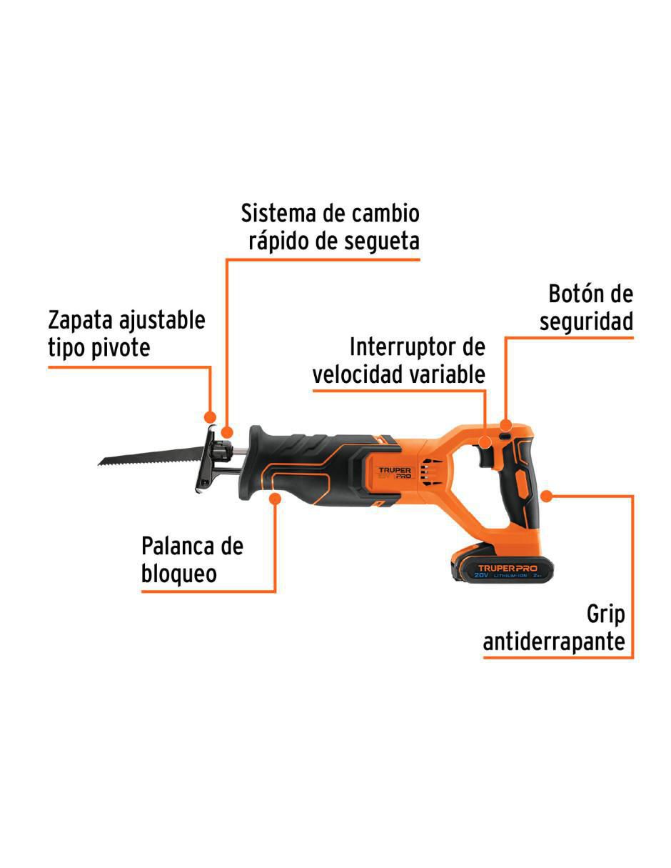 Sierra sable inalambrica 220 W 2