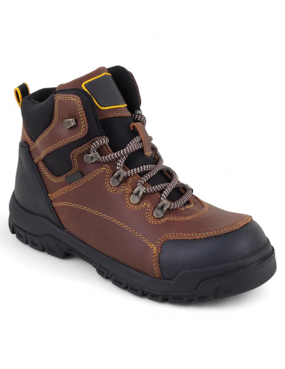Bota industrial de cuero y tela Bota industrial de cuero y tela