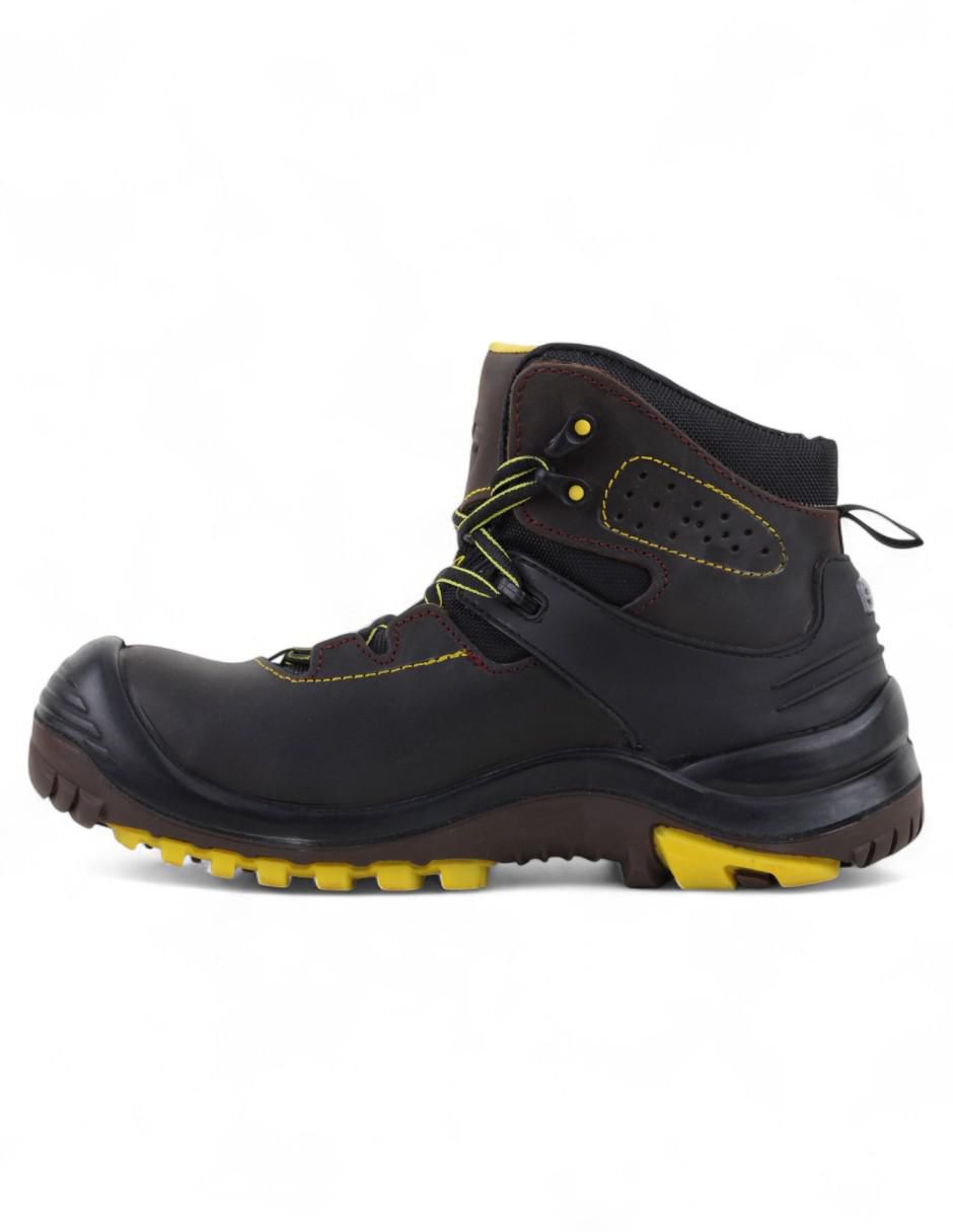 Bota industrial de cuero y tela 3