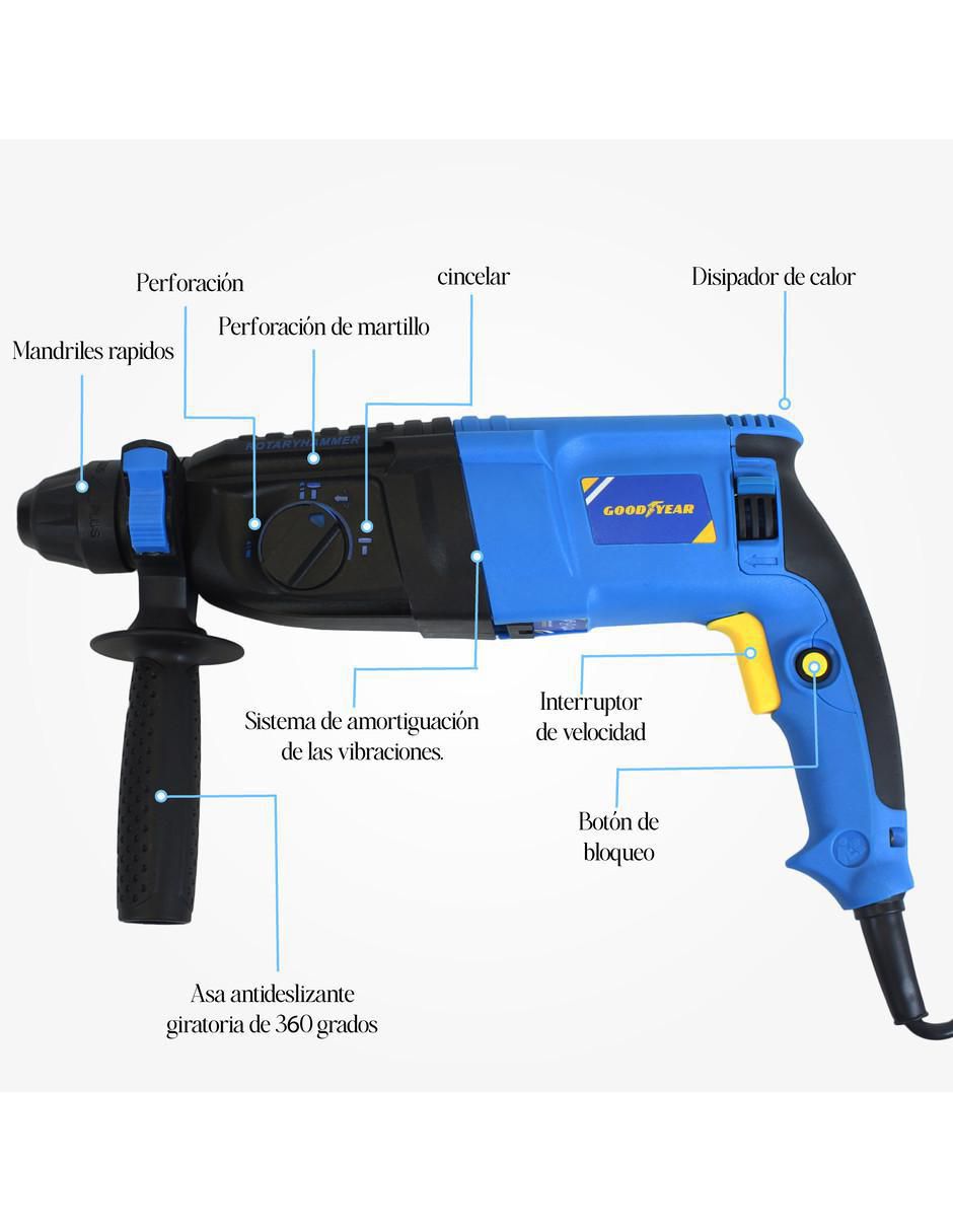 Taladro atornillador Gy0760rhs de 110 - 120 V 5
