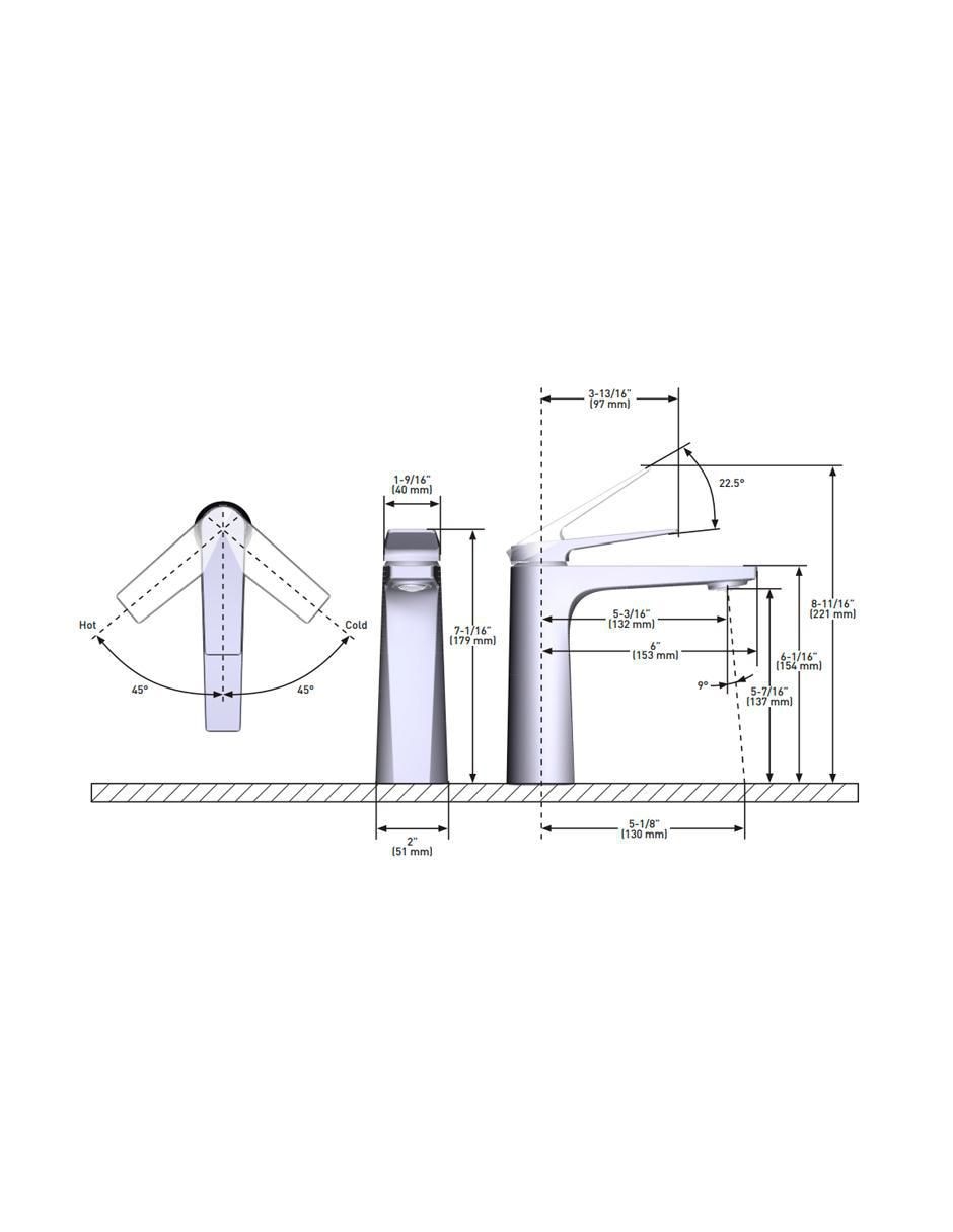 Llave mezcladora para lavabo 4