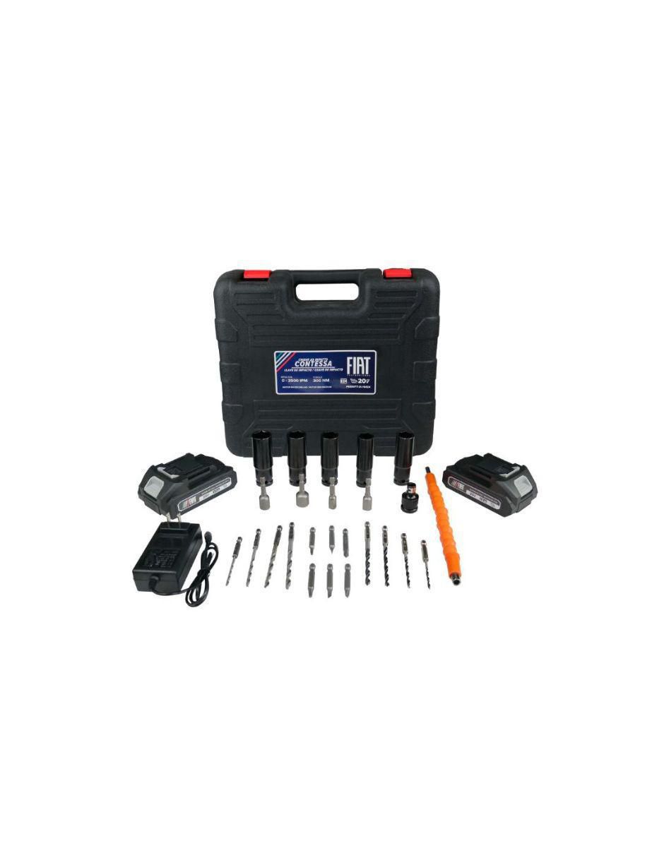 Kit taladro y brocas inalámbrico CONTESSA de 20 V 3