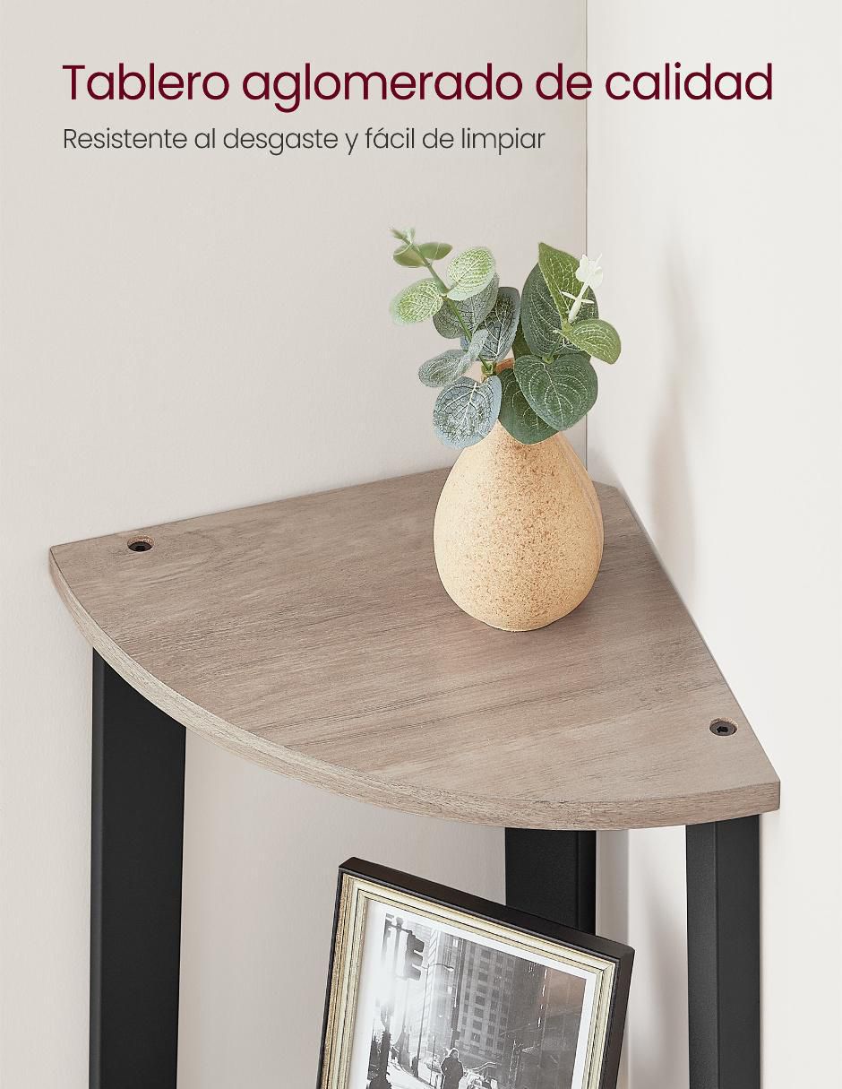 Estante de madera con metal Barnet MLLS034M01 2