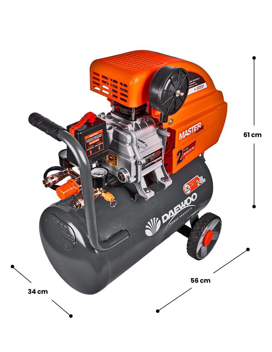 Compresor 24 l 2 hp 9