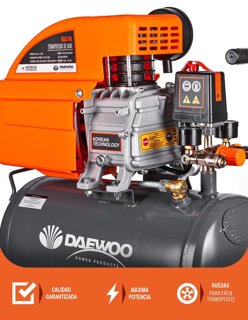 Compresor 24 l 2 hp 6