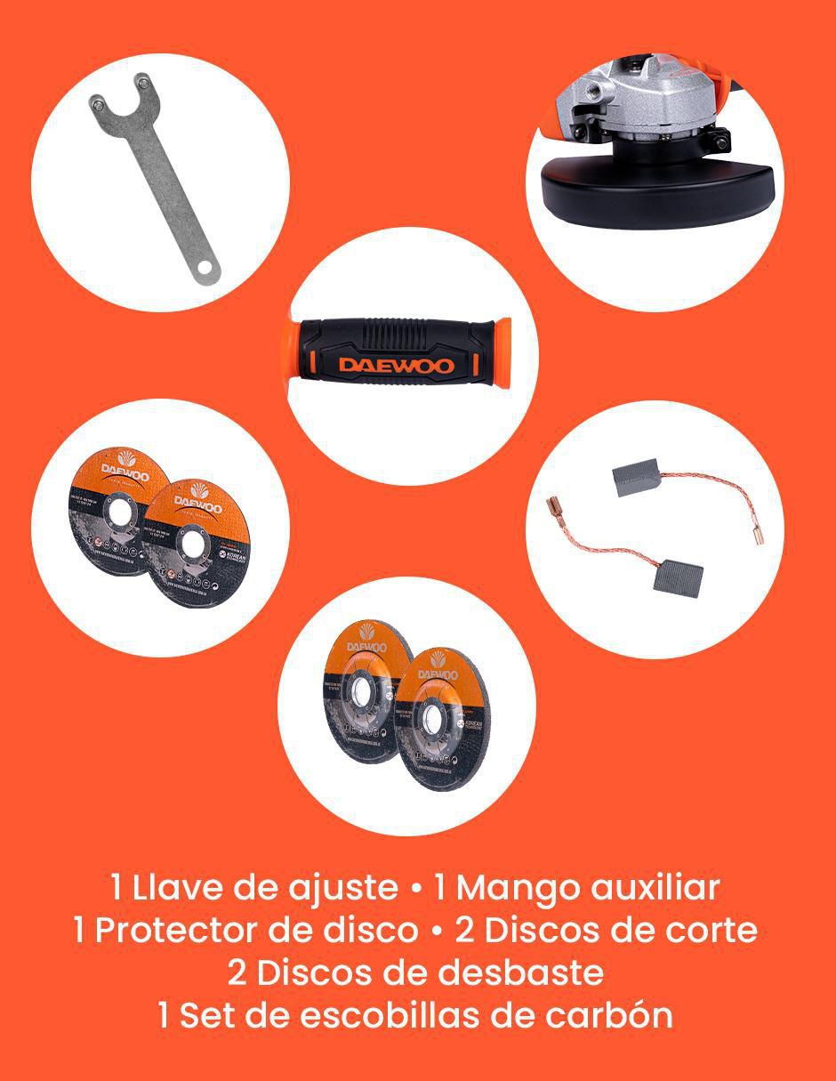 Amoladora daag115-75b de 127 v 5