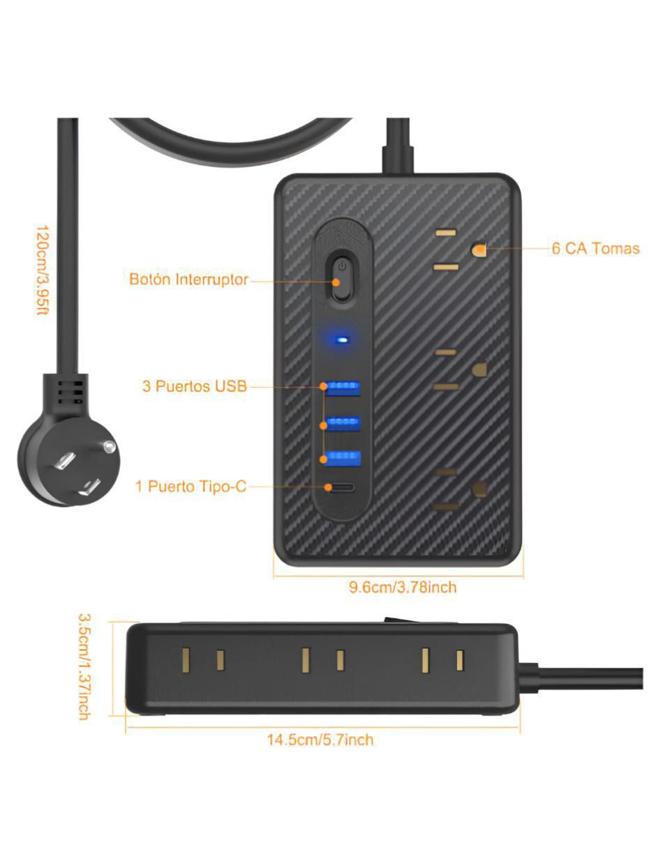 Multicontacto de 6 contactos 4