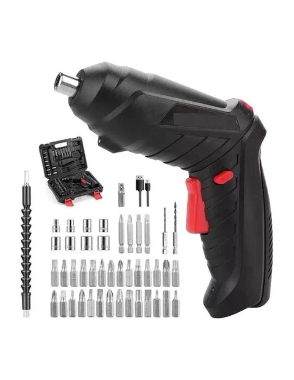 Taladro y kit de puntas inalpambrico de 100-120 V 2