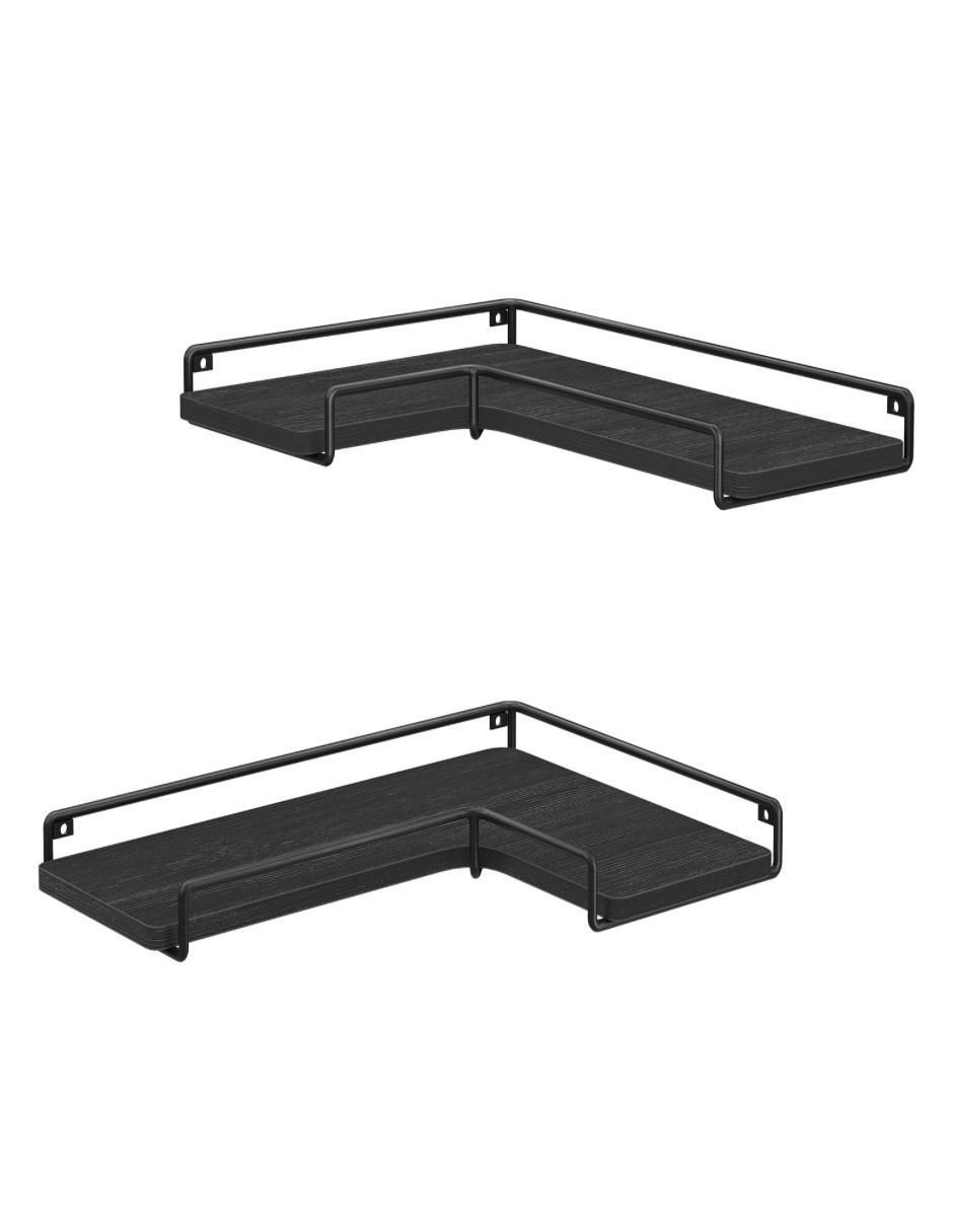 Estante de madera con metal Colex MLLS831B22