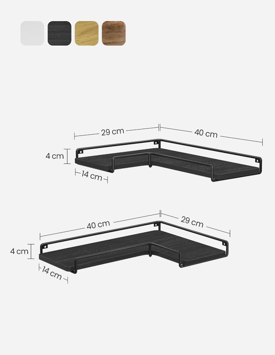 Estante de madera con metal Colex MLLS831B22 4
