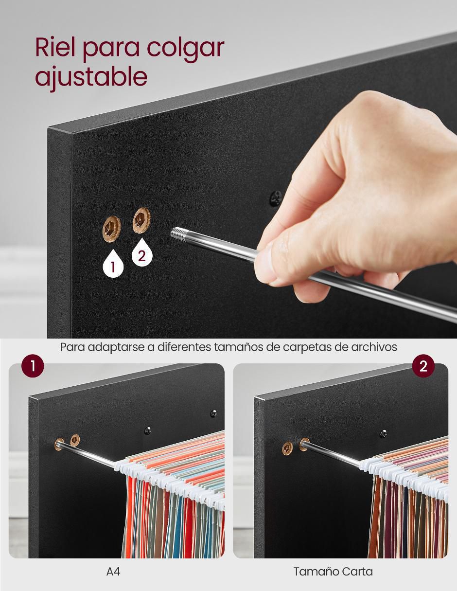 Gabinete superior armable Bostor de madera con metal 2