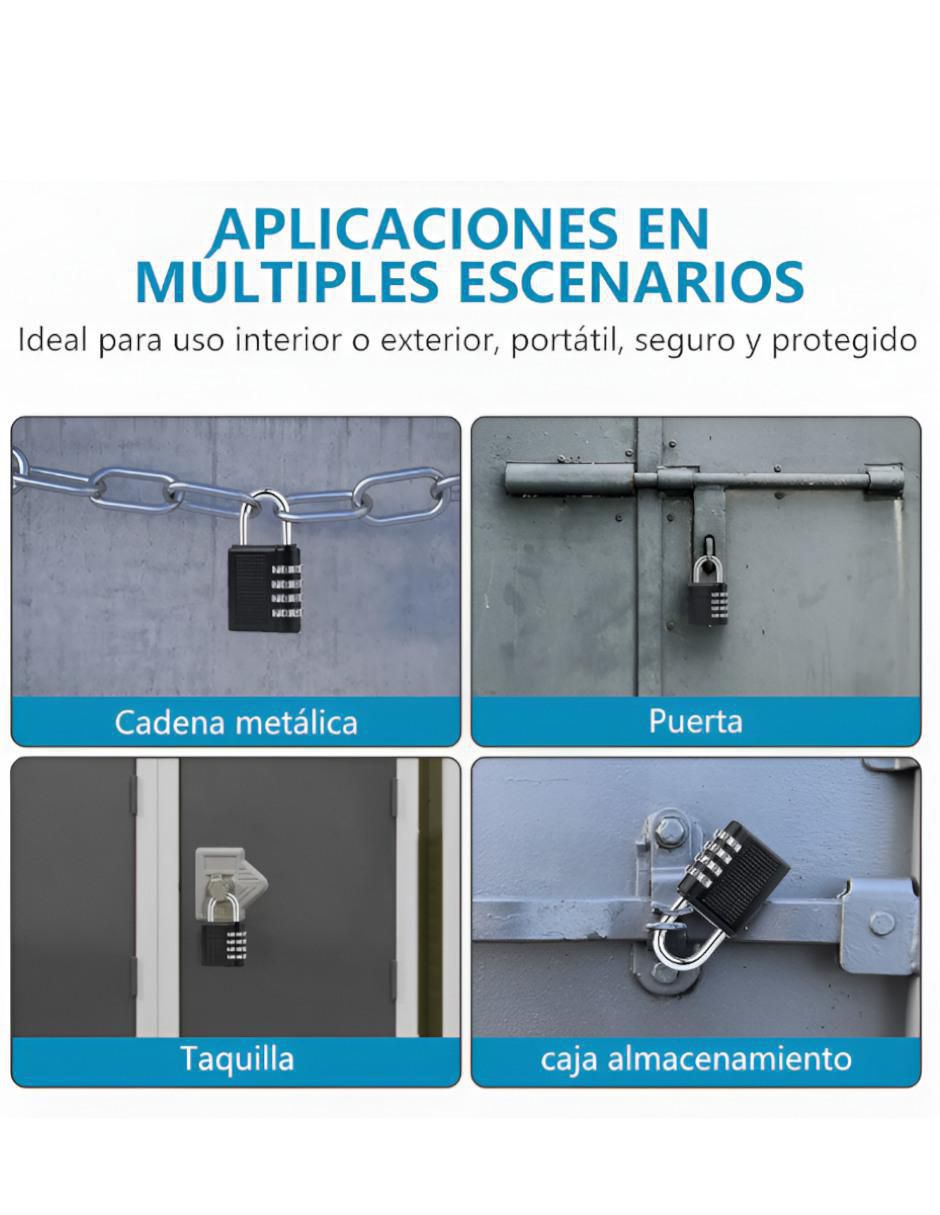 Candado de alta seguridad de combinación 3
