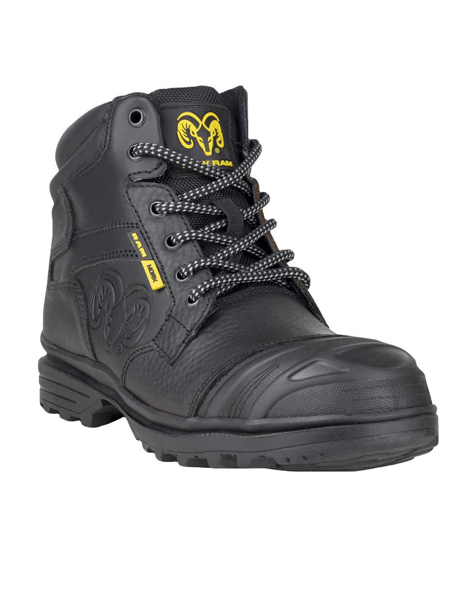 Bota industrial de cuero y tela Bota industrial de cuero y tela