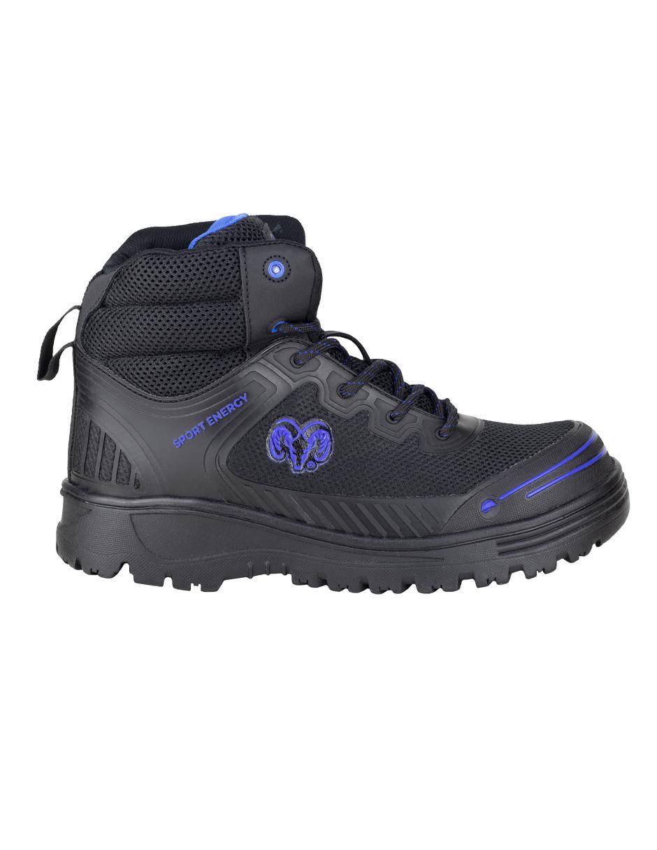 Bota industrial de cuero y tela 2