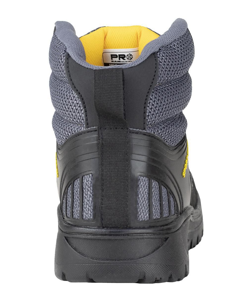 Bota industrial de cuero y tela 5