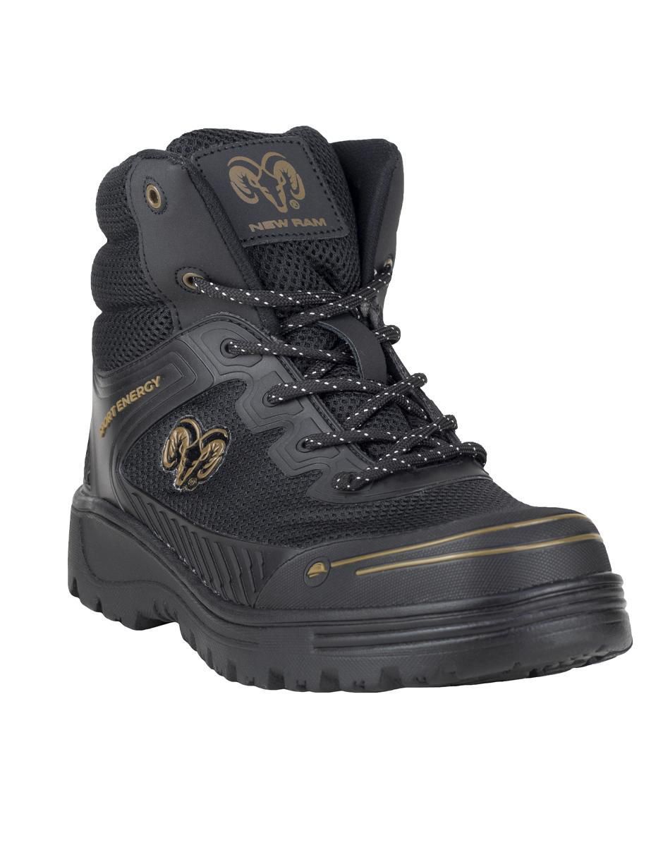 Bota industrial de cuero y tela Bota industrial de cuero y tela