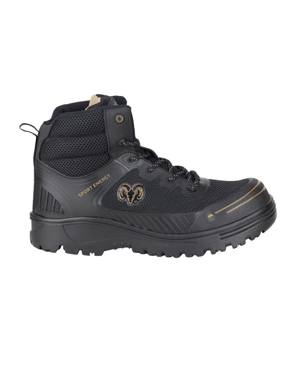 Bota industrial de cuero y tela 2