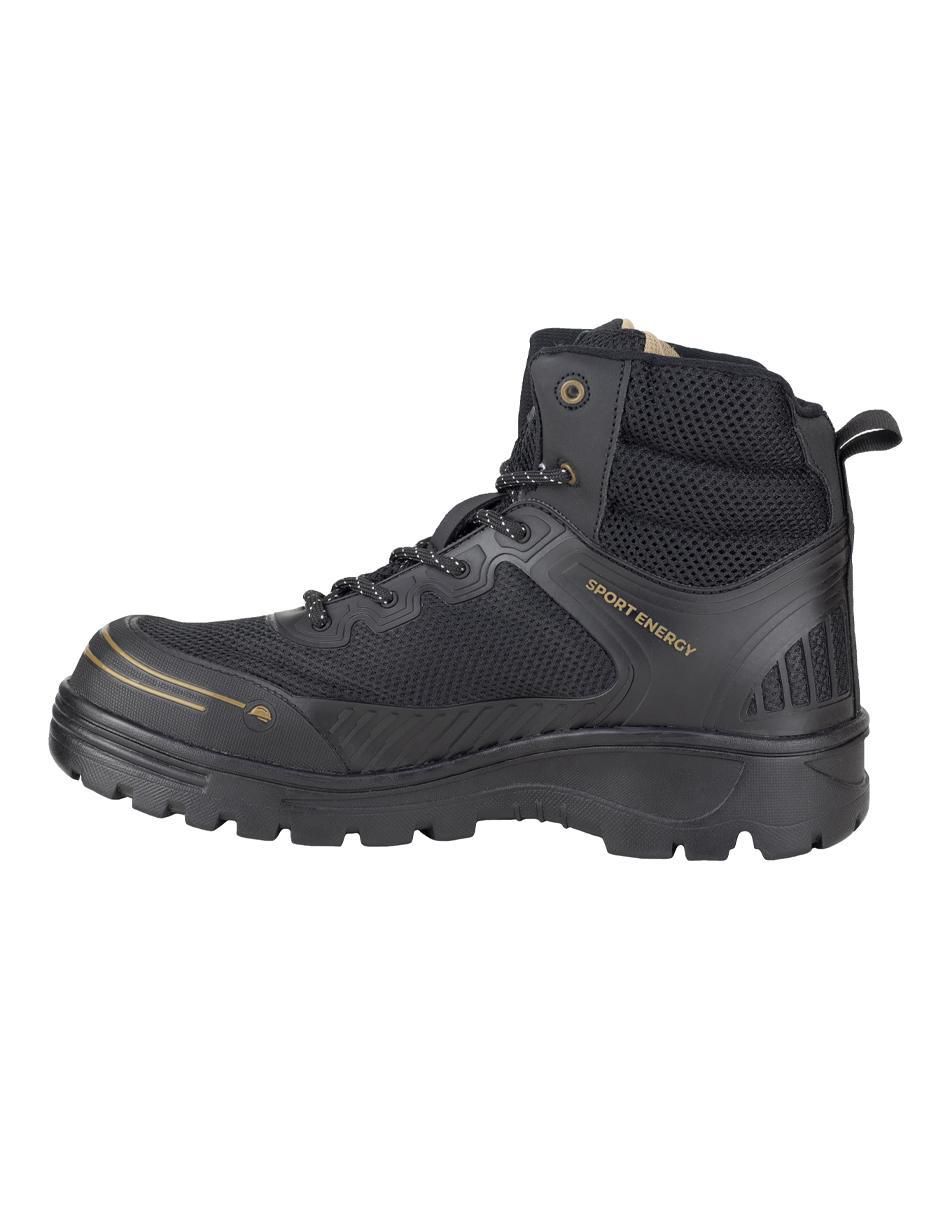 Bota industrial de cuero y tela 3