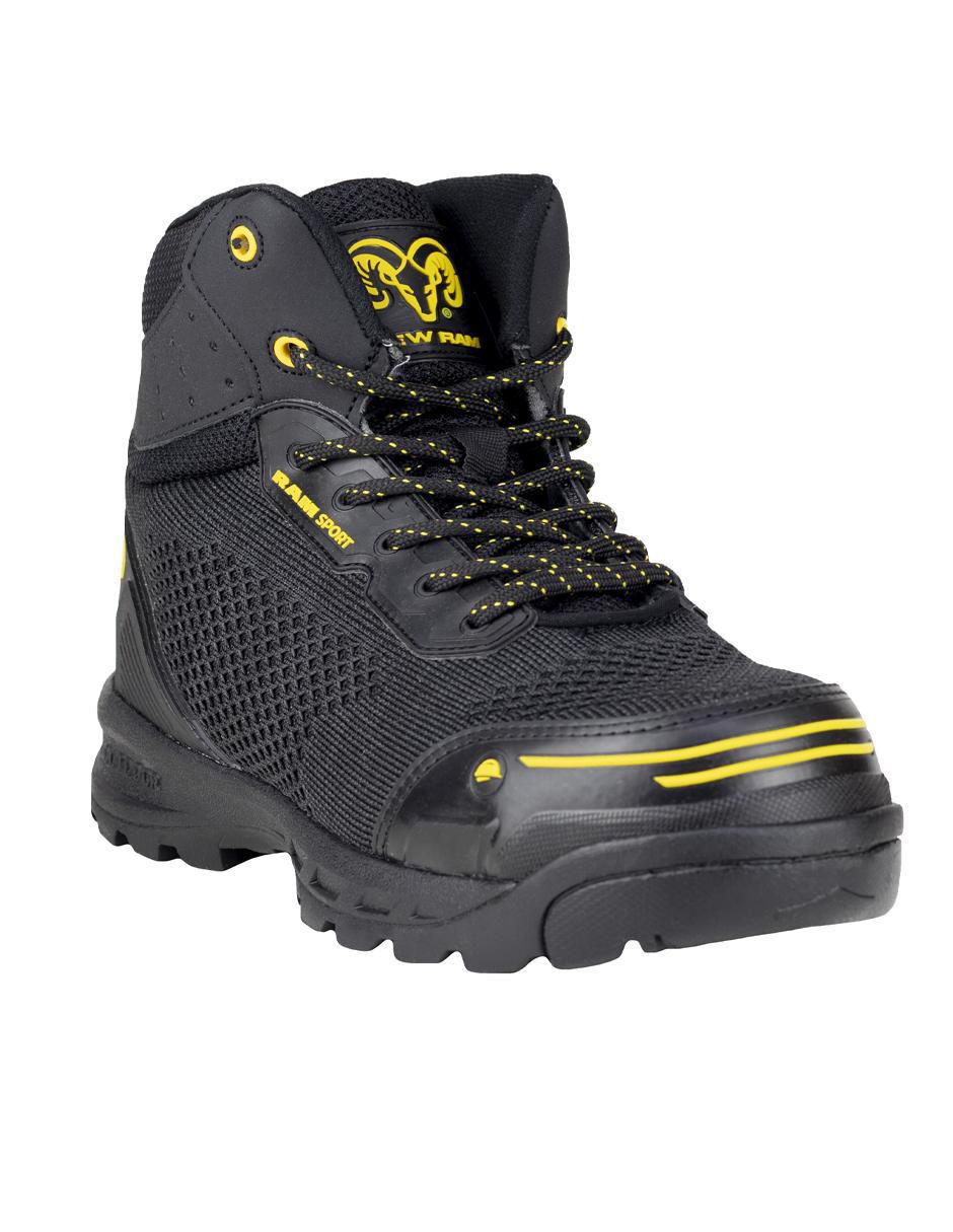 Bota industrial de cuero y tela Bota industrial de cuero y tela