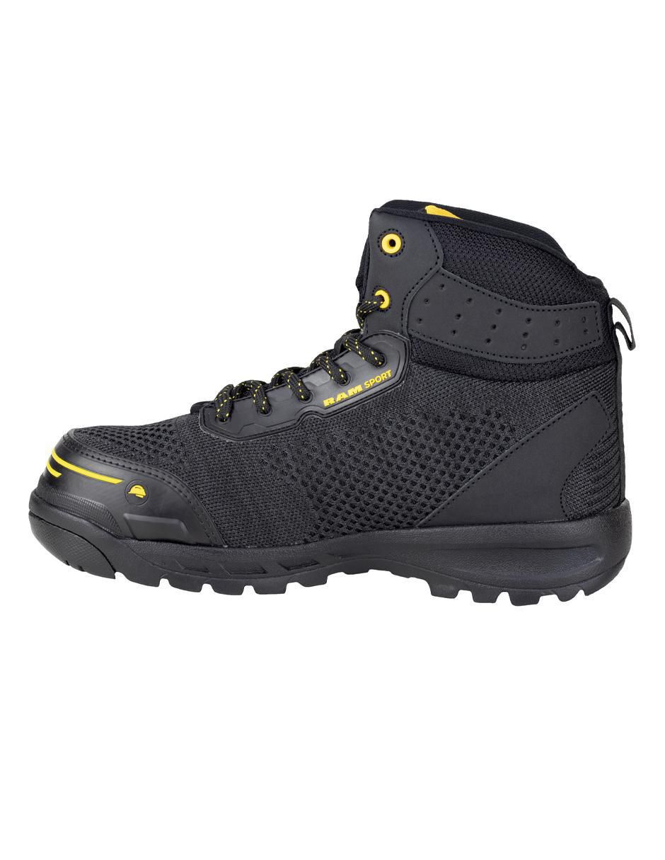 Bota industrial de cuero y tela 3