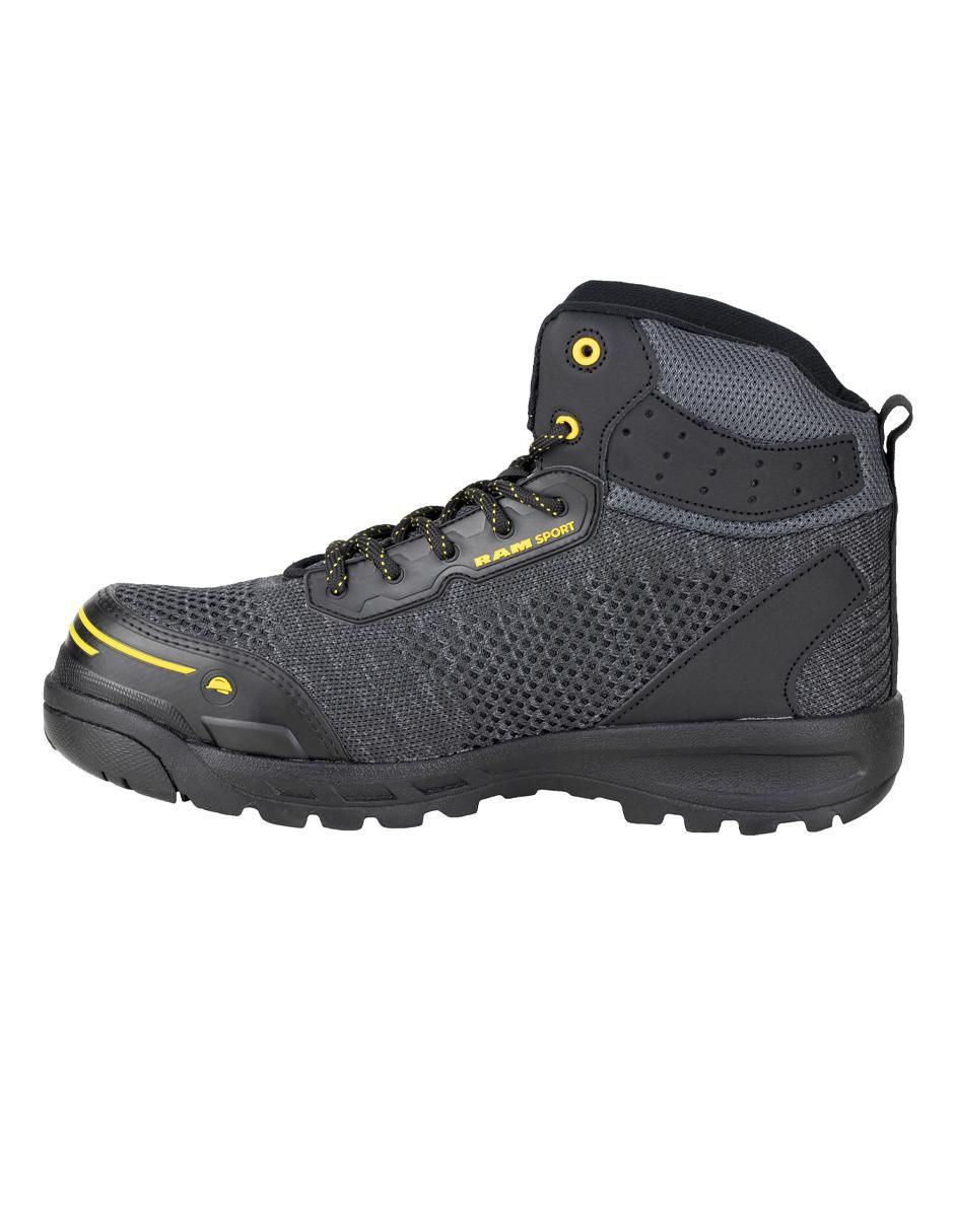 Bota industrial de cuero y tela 3