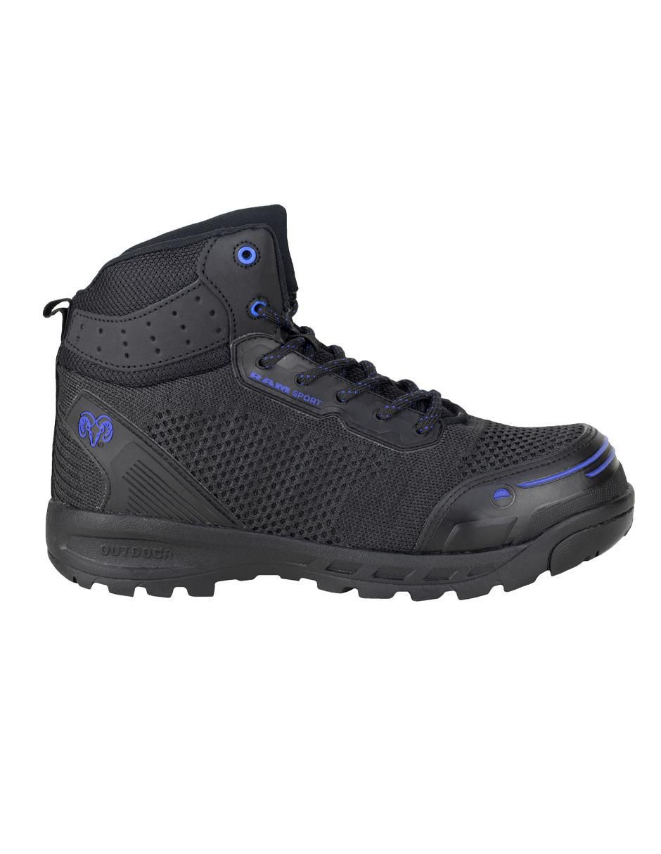 Bota industrial de cuero y tela 2