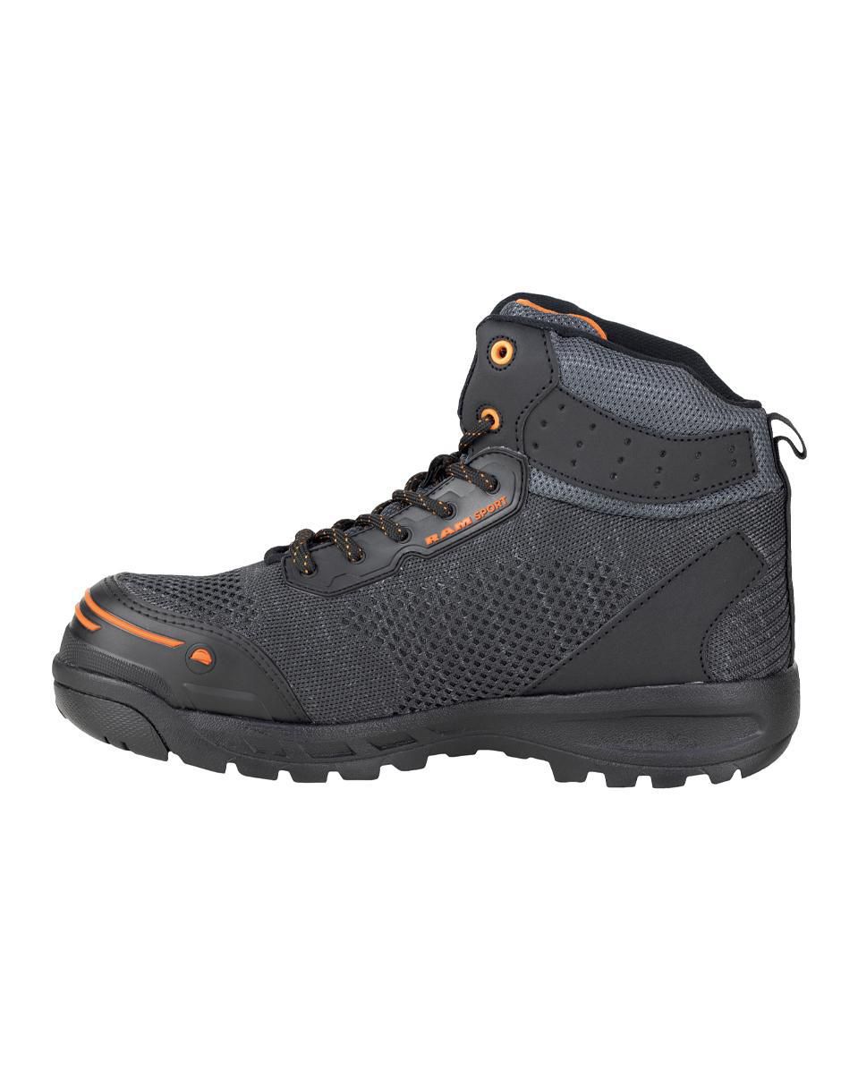Bota industrial de cuero y tela 3