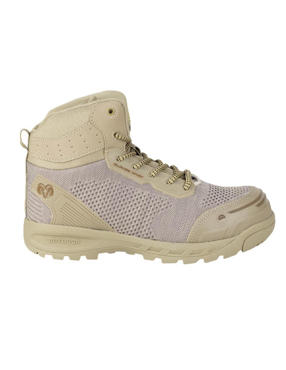 Bota industrial de cuero y tela 2