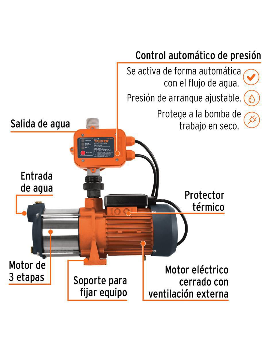 Bomba de agua multietapas 1 HP 2