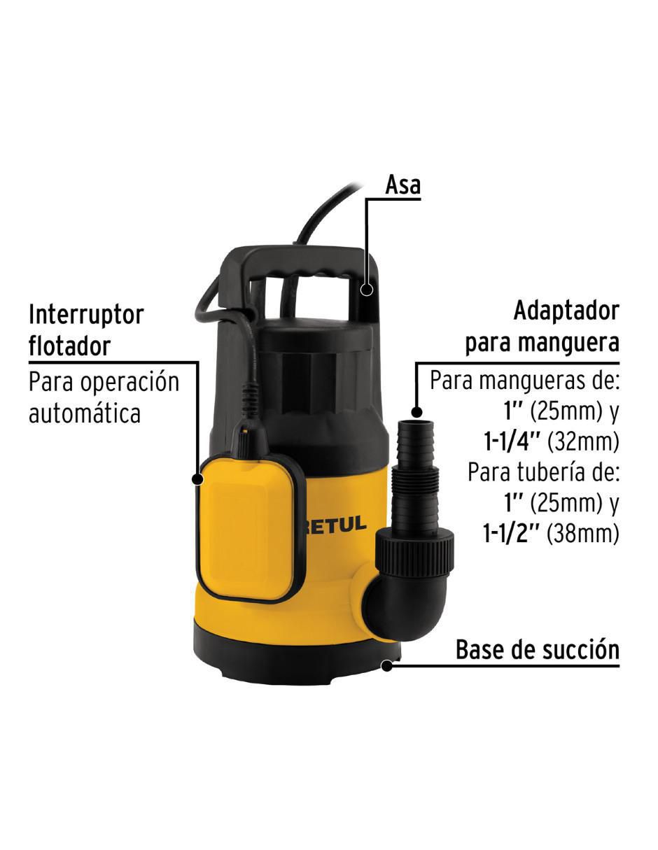 Bomba de agua sumergible 1 HP 2